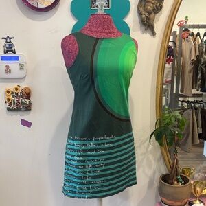 Vintage Desigual Striped Mini Dress